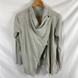 Zella Wrap Front Cardigan Sweater Grey Size XS